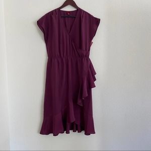 MERONA Ruffle Wrap Dress, NWT, Sz L